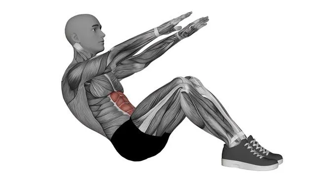 Abdominal crunches with hold (2)