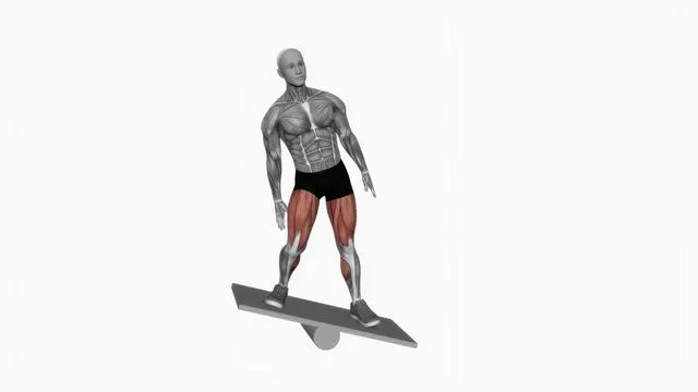 Balance board lateral squat (2)