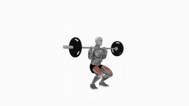 Barbell clean grip front squat (2)