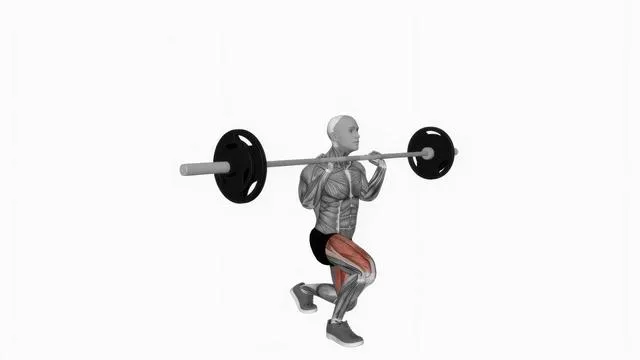 Barbell front chest lunges (2)