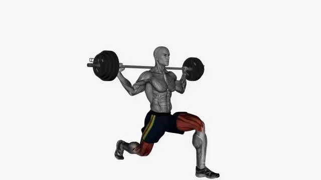 Barbell lunges (4)