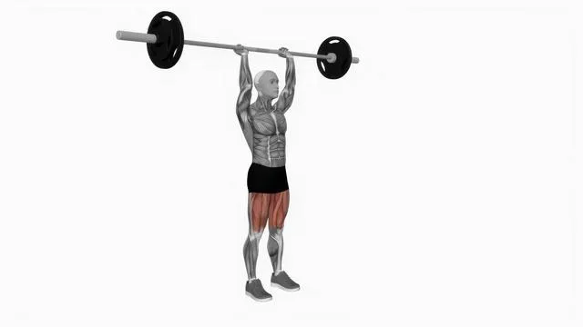 barbell overhead lunge (2)