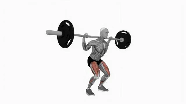 Barbell quarter squat (2)