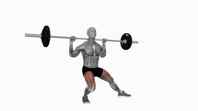 Barbell side split squat (2)
