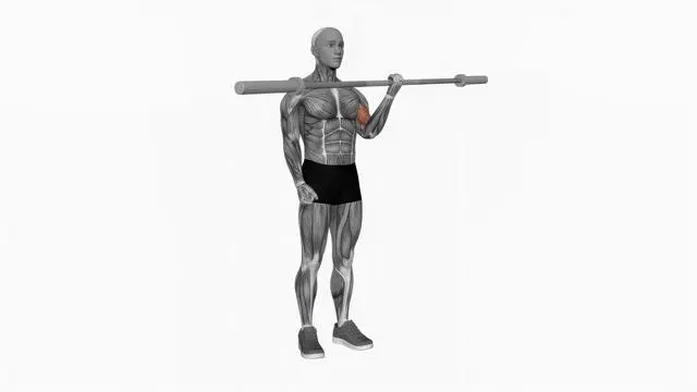 Barbell single arm biceps curl (2)
