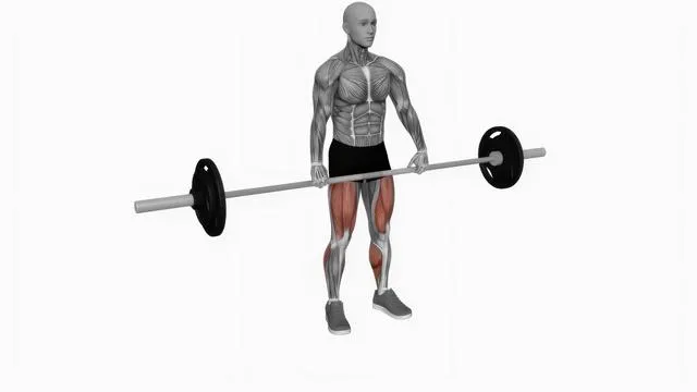 Barbell snatch deadlift close grip (2)