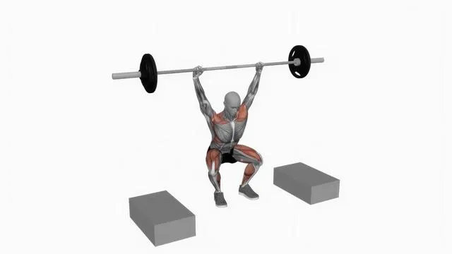 Barbell snatch from blocks (2)