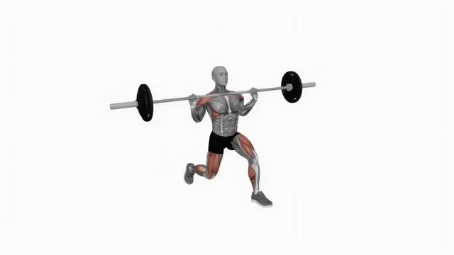 Barbell split clean (2)