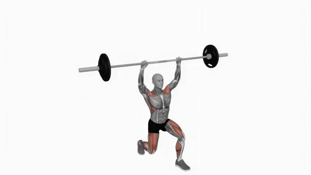 Barbell split jerk (2)