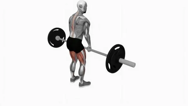 Barbell stiff leg deadlift (2)