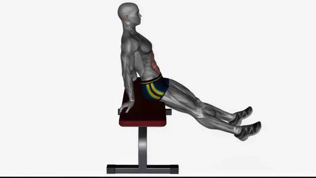 Bench knee tucks (2)