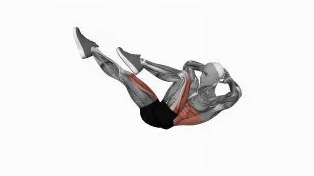 Bicycle twisting crunch (2)
