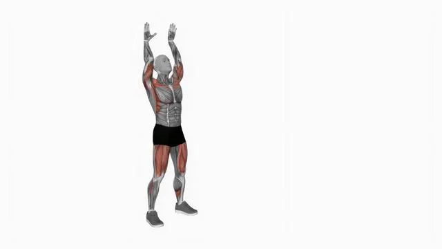 Bodyweight full squat with overhead press (2)