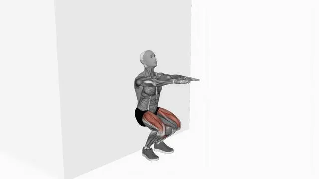 Bodyweight wall squat (2)