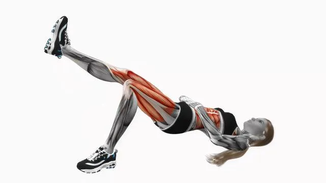 Bridge with alternating leg raise (2)