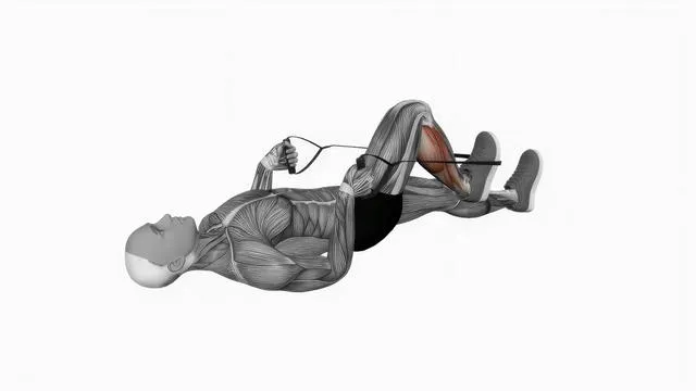 Calf stretch with rope (2)