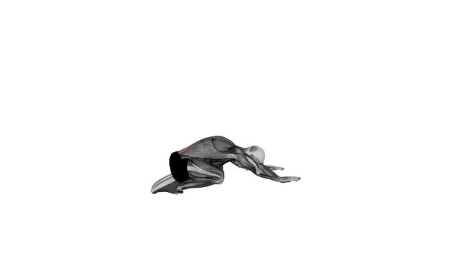 Child Pose Lower Back Stretch (2)