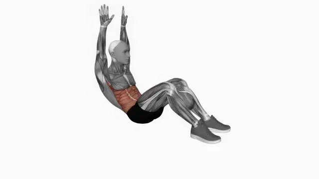 Crunch (arms straight) (2)