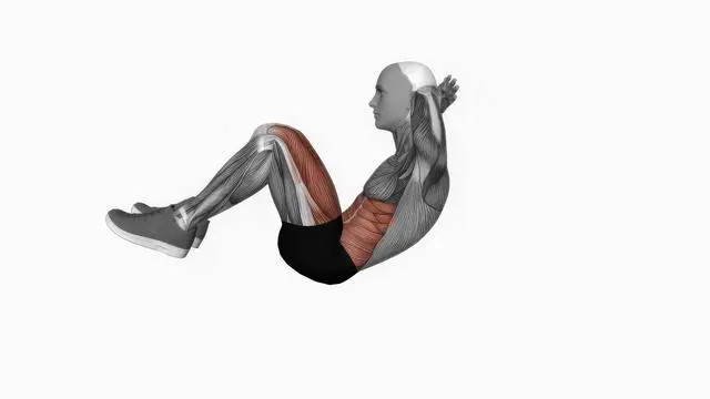 Crunch leg raise (2)