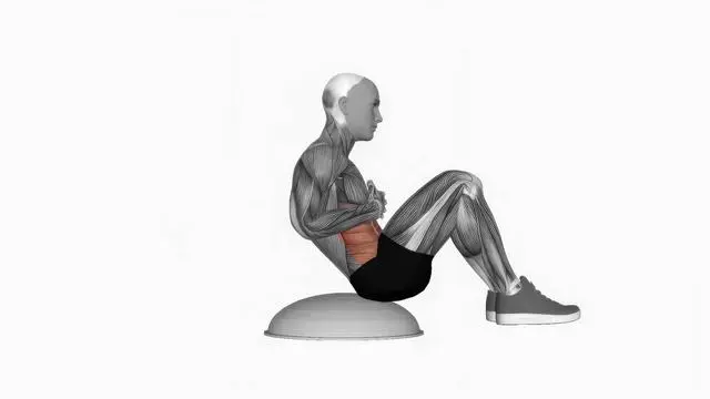 Crunch (on bosu ball) (2)