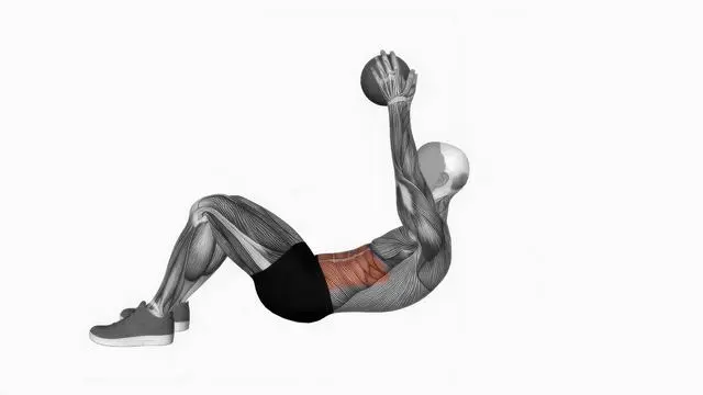 Crunch with medicine ball (2)