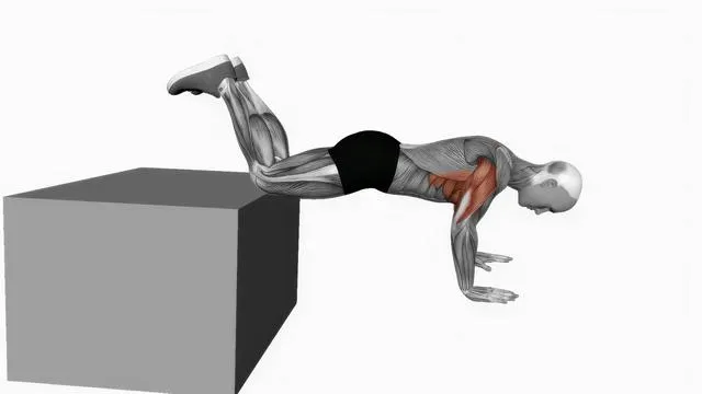 Decline kneeling push up (3)