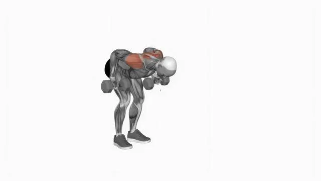 Dumbbell Bent-Over Reverse Row (2)