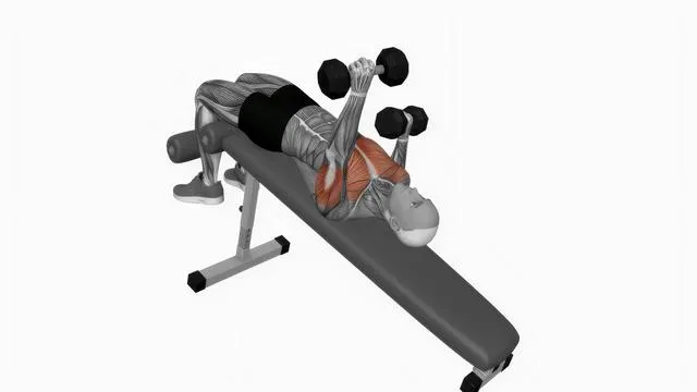 Dumbbell Decline Alternate Bench Press (2)