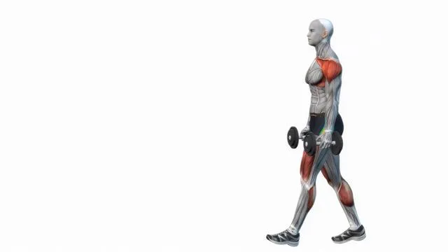 Dumbbell farmer walks (2)