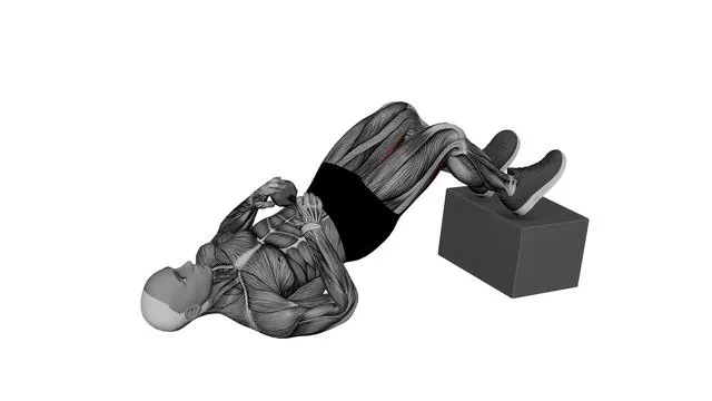 Dumbbell Feet Elevated Glute Bridge (2)