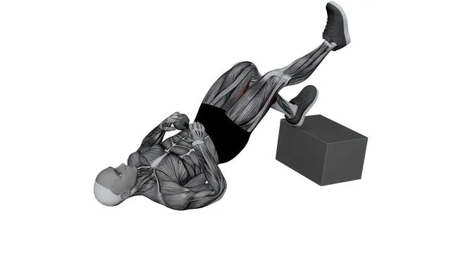 Dumbbell Feet Elevated Single Leg Glute Bridge (2)