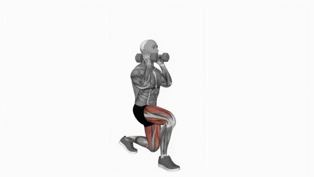 Dumbbell Front Rack Lunge (2)