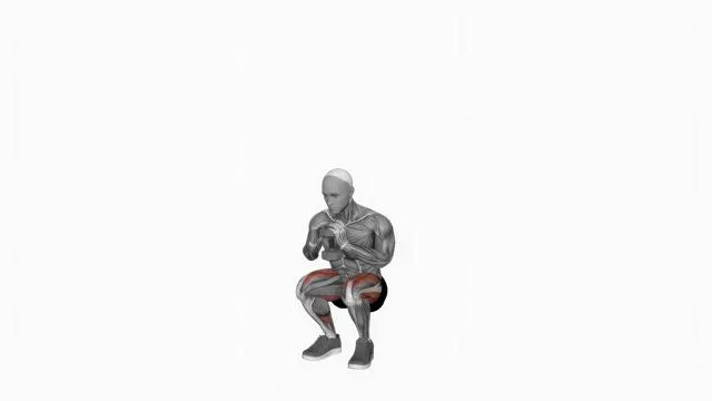 Dumbbell Goblet Squat (2)