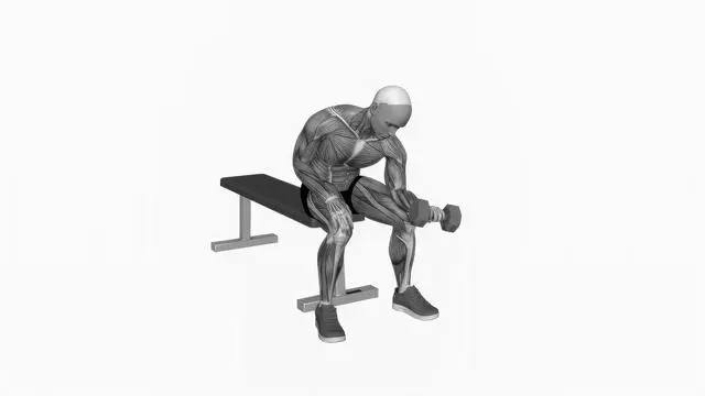 Dumbbell One arm Reverse Wrist Curl (2)