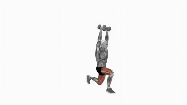 Dumbbell Overhead Lunge (2)