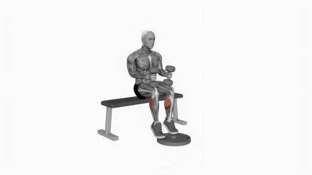 Dumbbell Seated Calf Raise (2)
