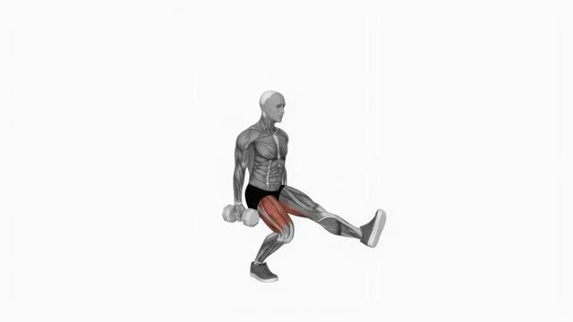 Dumbbell Single Leg Squat (2)