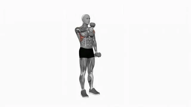 Dumbbell Standing Alternate Vertical Front Raises (2)