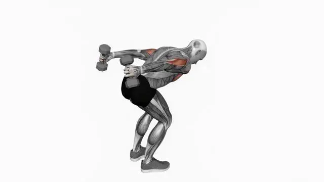 Dumbbell Standing Both Arms Kickback (2)