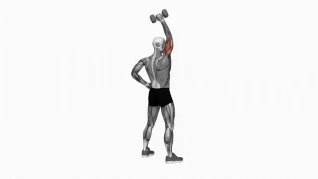 Dumbbell Standing One Arm Extension (2)