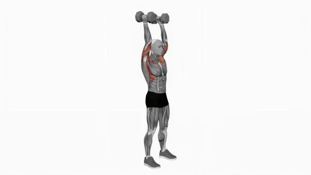 Dumbbell Standing Palms In Press (2)