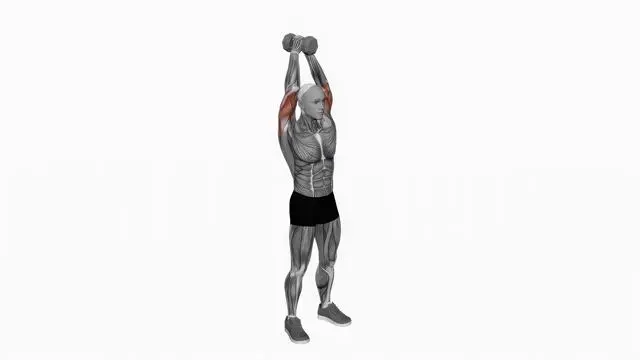 Dumbbell Standing Triceps Extension (2)