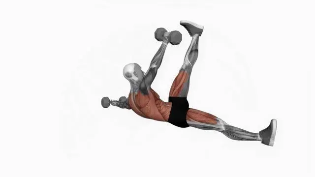 Dumbbell Starfish Crunch Alternating (2)