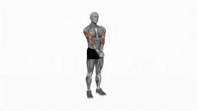 Elbow Extension And Supination Pronation Forearm Stretch (2)