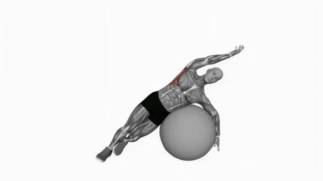 Exercise Ball Lying Side Lat Stretch V.2 (2)