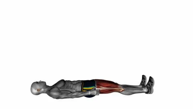 Hamstring lying straight leg stretch (2)
