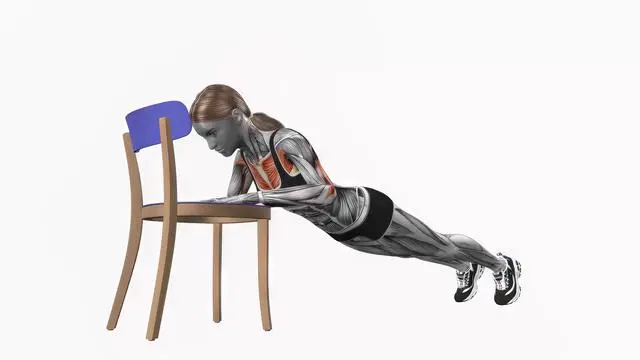 Incline push ups on chair (2)
