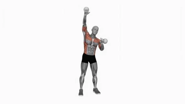 Kettlebell seesaw press (2)
