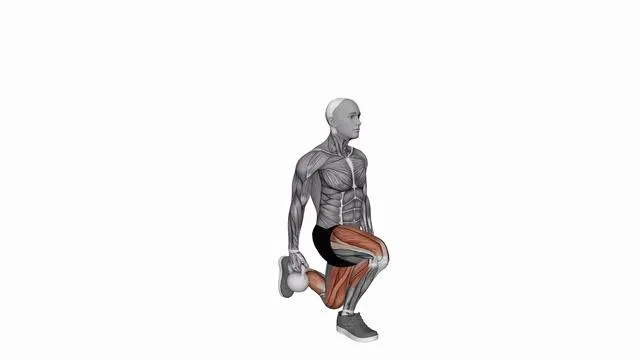 Kettlebell split squat (2)