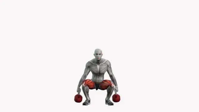 Kettlebell squats (2)